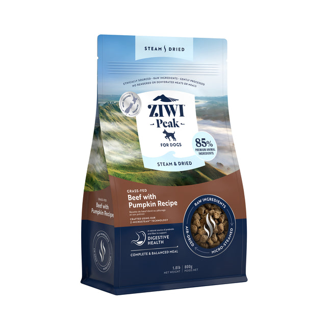Ziwi Peak Steam & Dried Dog Beef 800g
