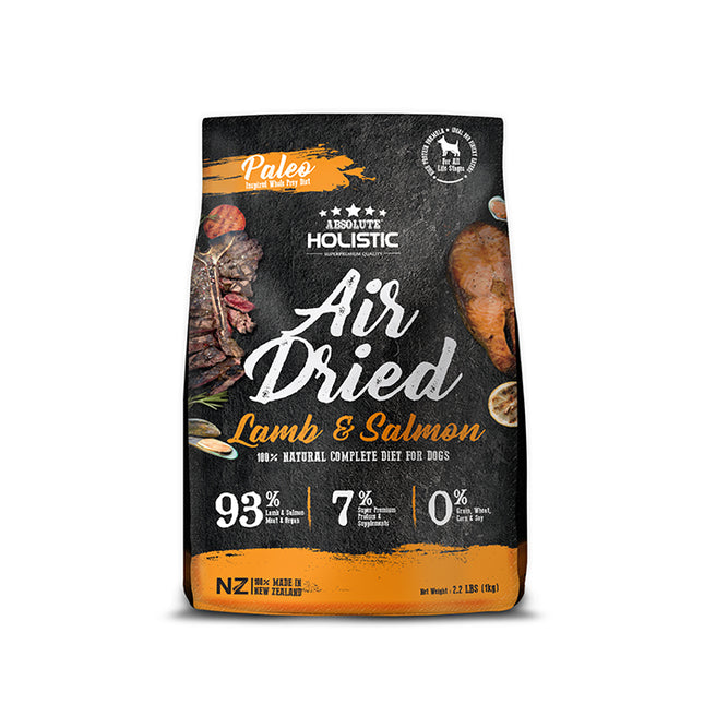 Absolute Holistic Air Dried Lamb & Salmon Dog Dry Food 1kg