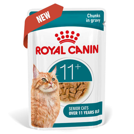 Royal Canin Ageing 11+ Chunks in Gravy Wet Cat Food 85g x 12pk