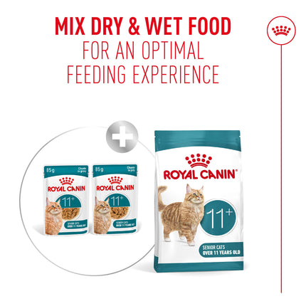 Royal Canin Ageing 11+ Chunks in Jelly Wet Cat Food 85g x 12pk