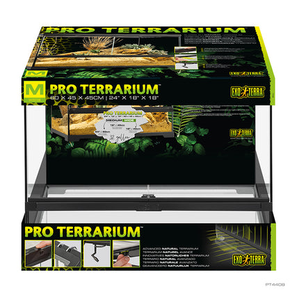 S.O - Exo Terra Pro Terrarium Medium Wide 60 x 45 x 45cm