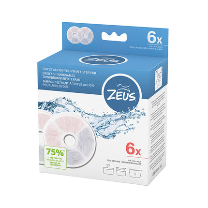 Zeus Dog Drinking Fountain Filter Cartridges 6pk