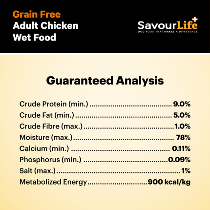 SavourLife Grain Free Adult Chicken 375g