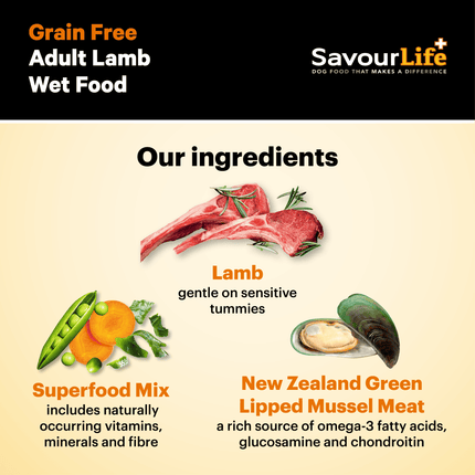 SavourLife Grain Free Adult Lamb 375g