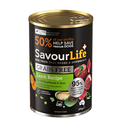 SavourLife Grain Free Adult Lamb 375g