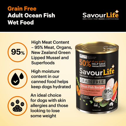 SavourLife Grain Free Adult Ocean Fish 375g