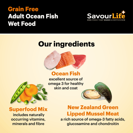 SavourLife Grain Free Adult Ocean Fish 375g
