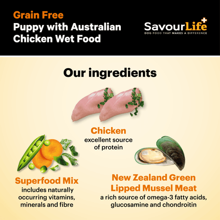 SavourLife Grain Free Puppy Chicken 375g