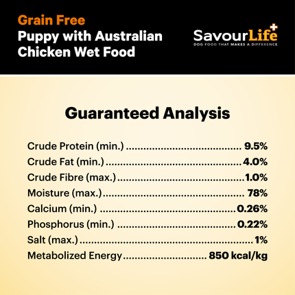SavourLife Grain Free Puppy Chicken 375g