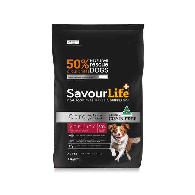 SavourLife Grain Free Care Plus Adult Mobility Chicken Dry Dog Food 2.5kg