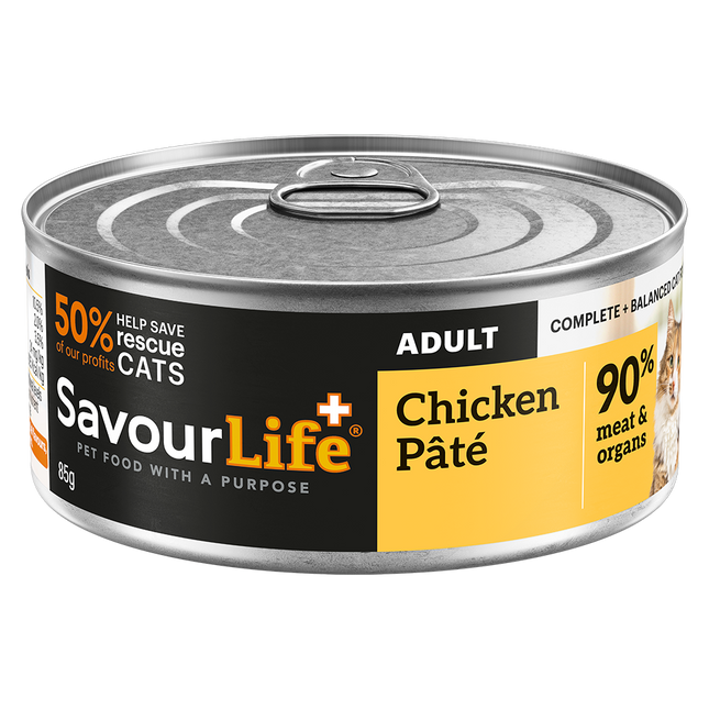 SavourLife Grain Free Adult Chicken Wet Cat Food 85g x 12pk