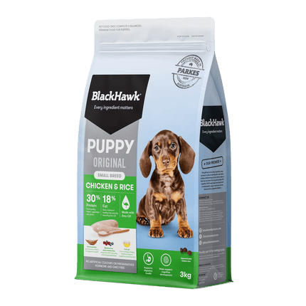 Black Hawk - Chicken & Rice Small Breed Puppy Dry Food (3kg)