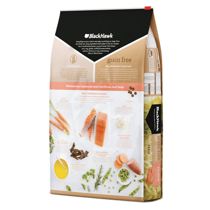 Black Hawk - Grain Free Salmon Dog Dry Food (15kg)