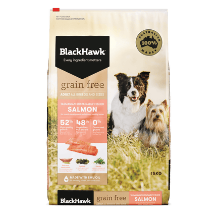 Black Hawk - Grain Free Salmon Dog Dry Food (15kg)