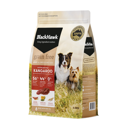 Black Hawk - Grain Free Kangaroo Dog Dry Food (2.5kg)