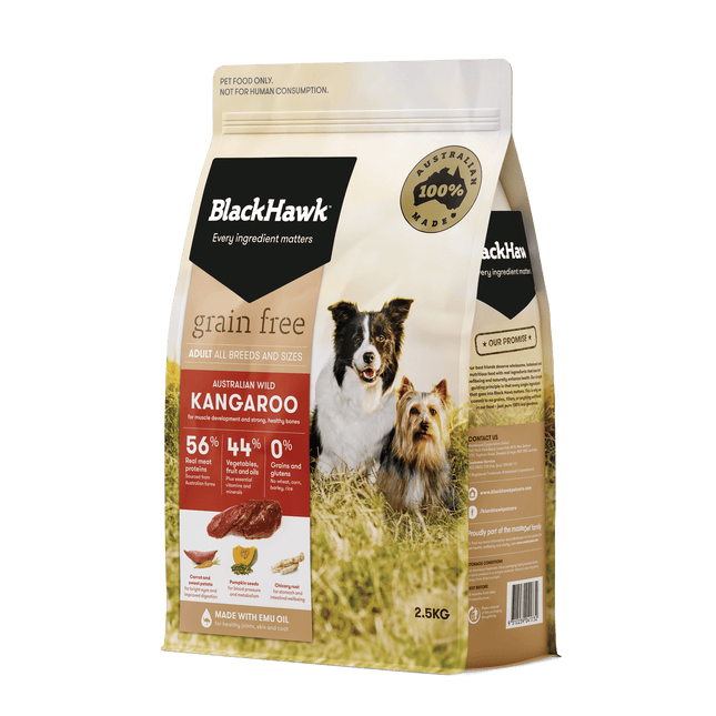 Black Hawk - Grain Free Kangaroo Dog Dry Food (2.5kg)