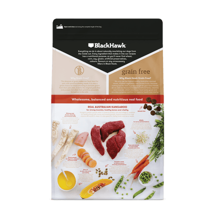 Black Hawk - Grain Free Kangaroo Dog Dry Food (2.5kg)