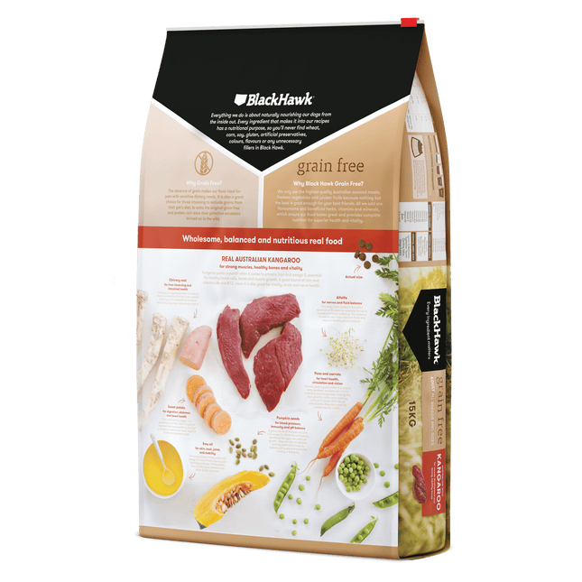 Black Hawk - Grain Free Kangaroo Dog Dry Food (15kg)