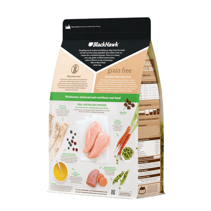 Black Hawk - Grain Free Chicken Small Breed Dog Dry Food (2.5kg)