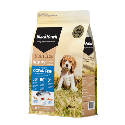 Black Hawk - Grain Free Ocean Fish Puppy Dry Food (2.5kg)