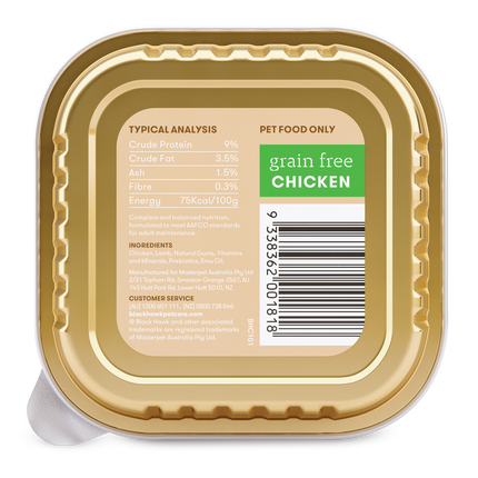 Black Hawk - Grain Free Chicken Dog Wet Food (100g)