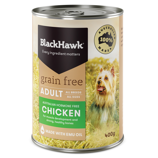 Black Hawk - Grain Free Chicken Dog Wet Food (400g)