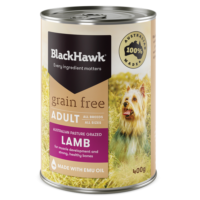 Black Hawk - Grain Free Lamb Dog Wet Food (400g)