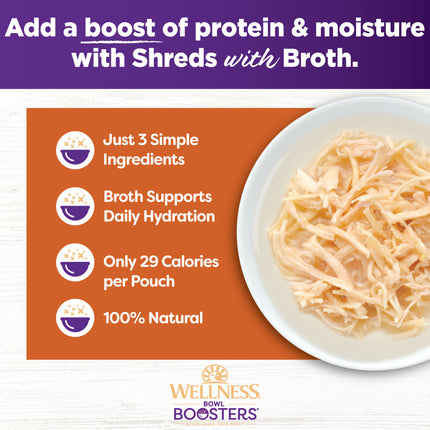 Wellness Bowl Boosters Chicken in Broth 12x50g