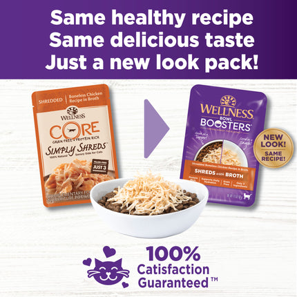 Wellness Bowl Boosters Chicken in Broth 12x50g