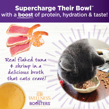 Wellness Bowl Boosters Tuna & Shrimp in Broth 12x50g