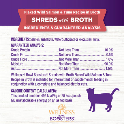 Wellness Bowl Boosters Salmon & Tuna in Broth 12x50g