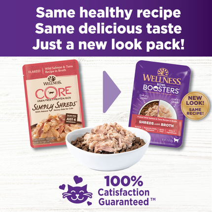 Wellness Bowl Boosters Salmon & Tuna in Broth 12x50g