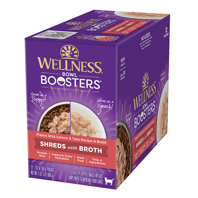 Wellness Bowl Boosters Salmon & Tuna in Broth 12x50g