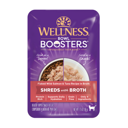 Wellness Bowl Boosters Salmon & Tuna in Broth 12x50g