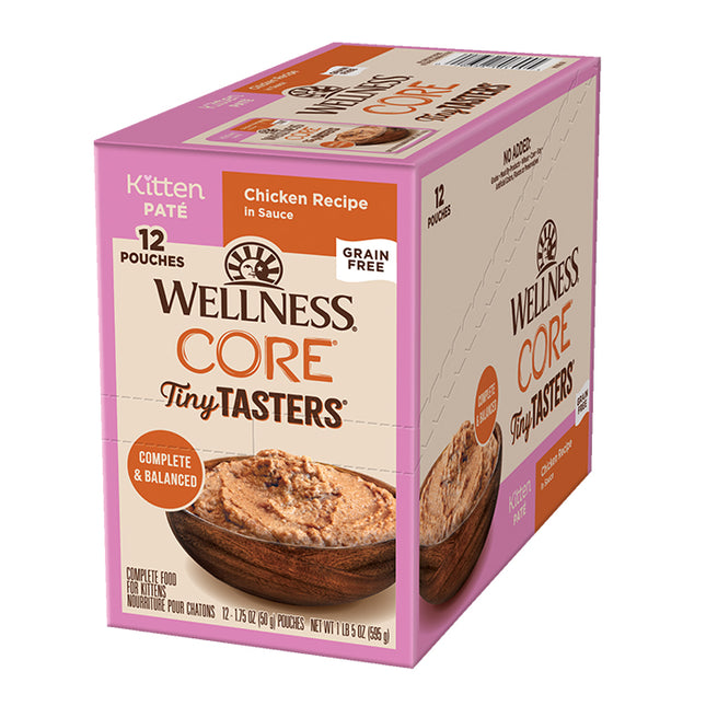 Wellness CORE Tiny Tasters Kitten Chicken Pate 12x50g