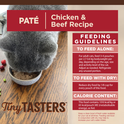 Wellness CORE Tiny Tasters Chicken & Beef Pate 12x50g