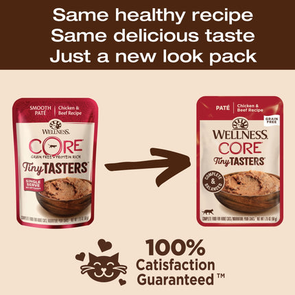 Wellness CORE Tiny Tasters Chicken & Beef Pate 12x50g