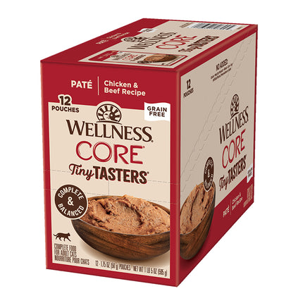Wellness CORE Tiny Tasters Chicken & Beef Pate 12x50g