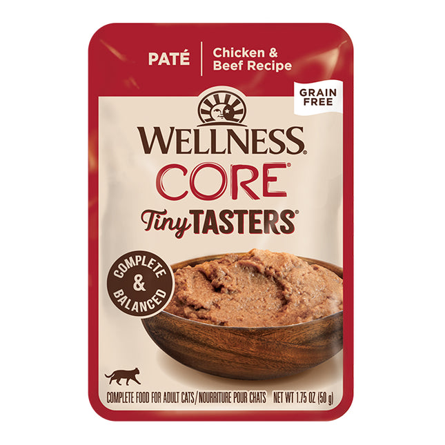 Wellness CORE Tiny Tasters Chicken & Beef Pate 12x50g