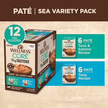 Wellness CORE Tiny Tasters Seafood Pate 12x50g