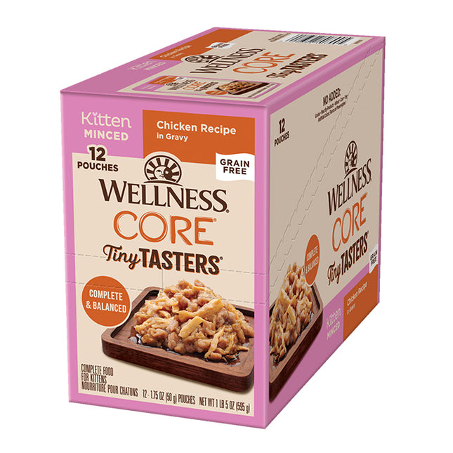 Wellness CORE Tiny Tasters Kitten Chicken in Gravy 12x50g