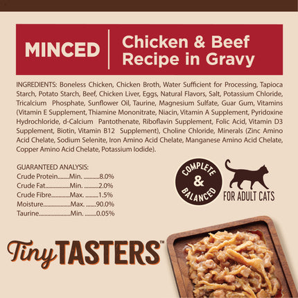 Wellness CORE Tiny Tasters Chicken & Beef in Gravy 12x50g