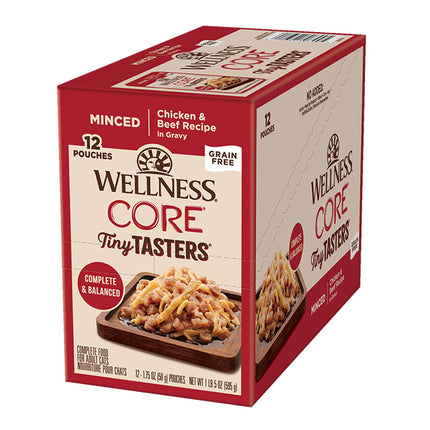 Wellness CORE Tiny Tasters Chicken & Beef in Gravy 12x50g