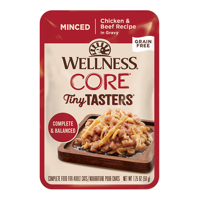 Wellness CORE Tiny Tasters Chicken & Beef in Gravy 12x50g