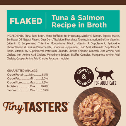 Wellness CORE Tiny Tasters Flaked Tuna & Salmon Broth 12x50g