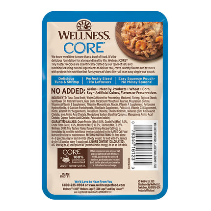 Wellness CORE Tiny Tasters Flaked Tuna & Shrimp Broth 12x50g