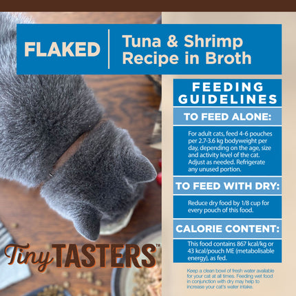 Wellness CORE Tiny Tasters Flaked Tuna & Shrimp Broth 12x50g