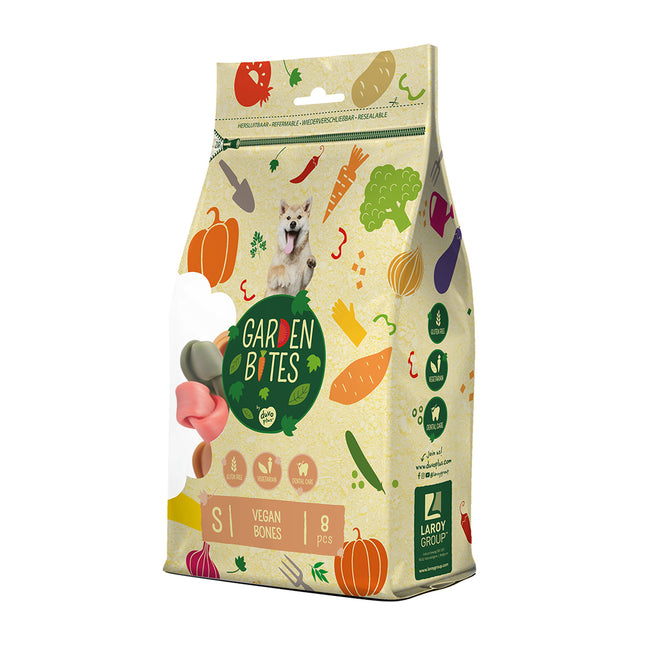 Garden Bites Vegan Bones 11cm Small Pouch - 8pk
