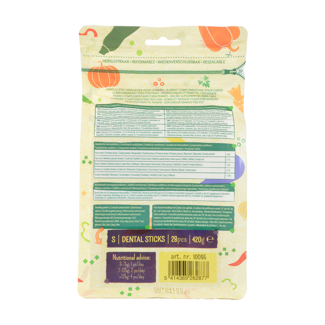 Garden Bites Dental Sticks 13cm Small Pouch - 28pk