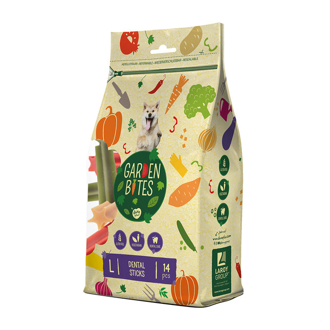 Garden Bites Dental Sticks 16cm Large Pouch - 14pk